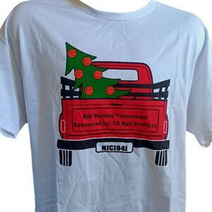 NEW Men's Medium T-Shirt Hanes Basketball Christmas Tree Tournament NWT Colorado